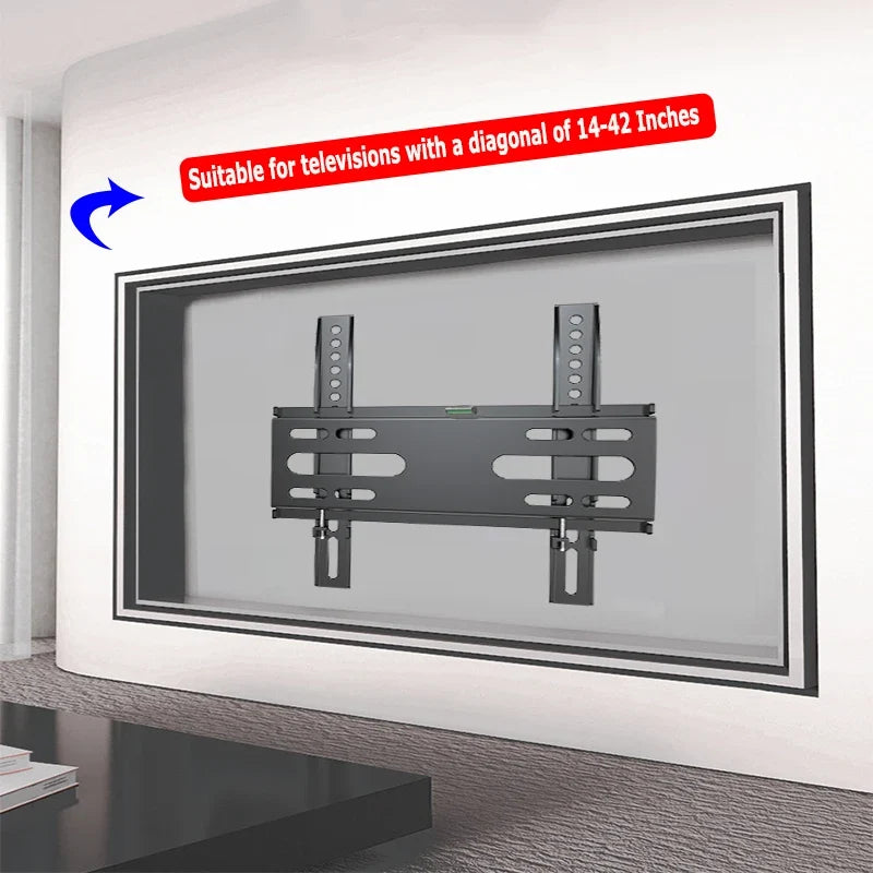BEISHI TV Wall Mount Fixed for Most 14-42" LED, LCD and Plasma Flat/Curved TVs Max VESA 200X200 Universal TV Bracket