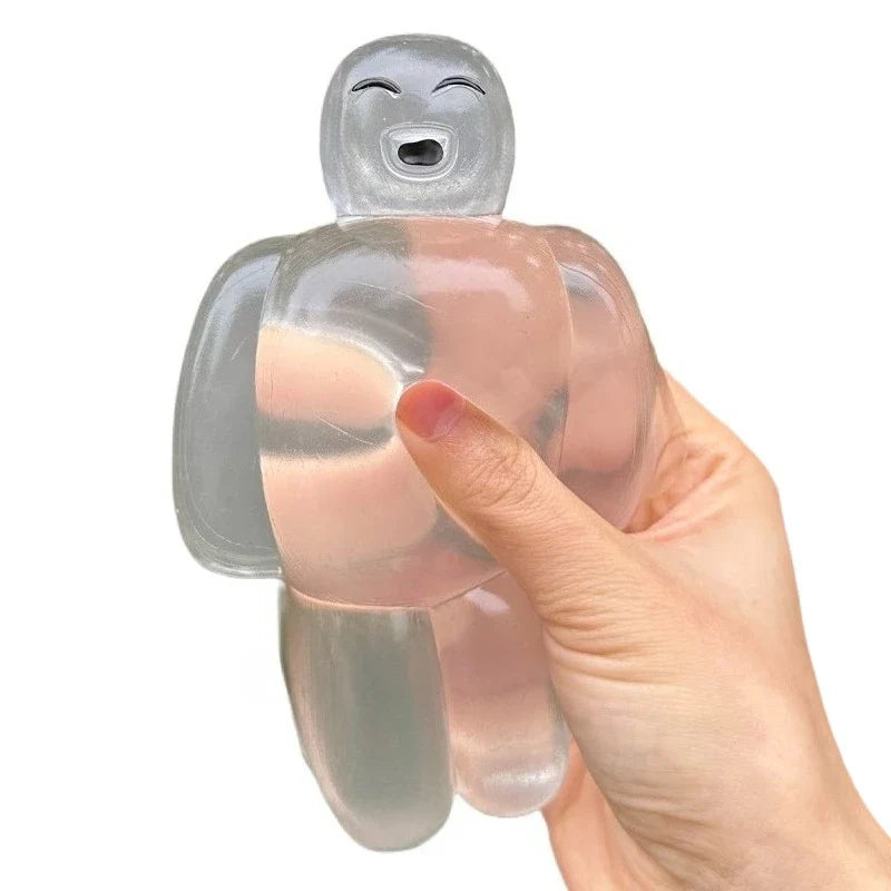 Transparent Jelly Robot Squishy Toy | Soft Slow Rebound Stress Relief Fidget