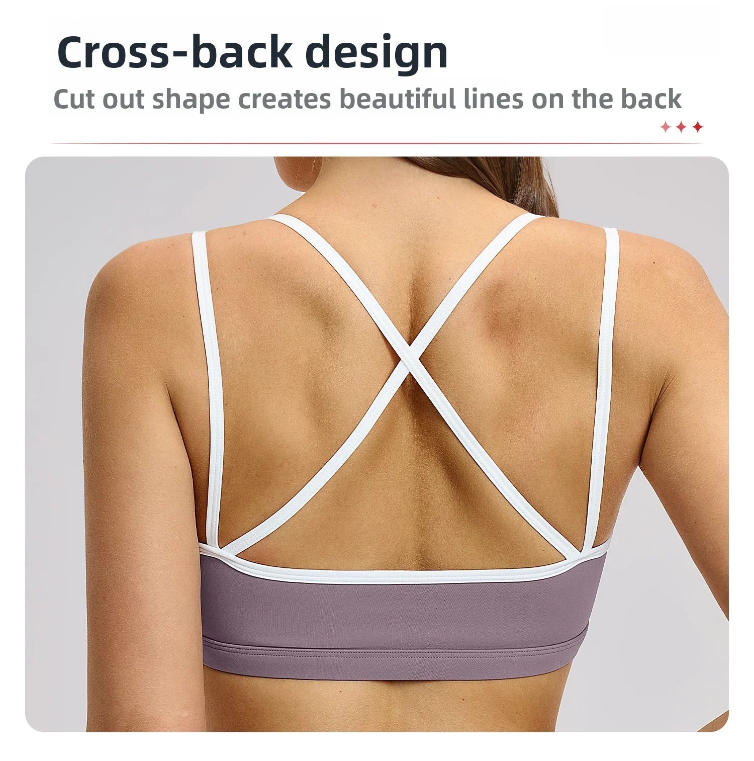 Sexy Back Sports Bra Top Women's Push-Up Yoga Underwear Fitness Top Running Workout Yoga Top Soft Beauty Back Bras Gym Underwear