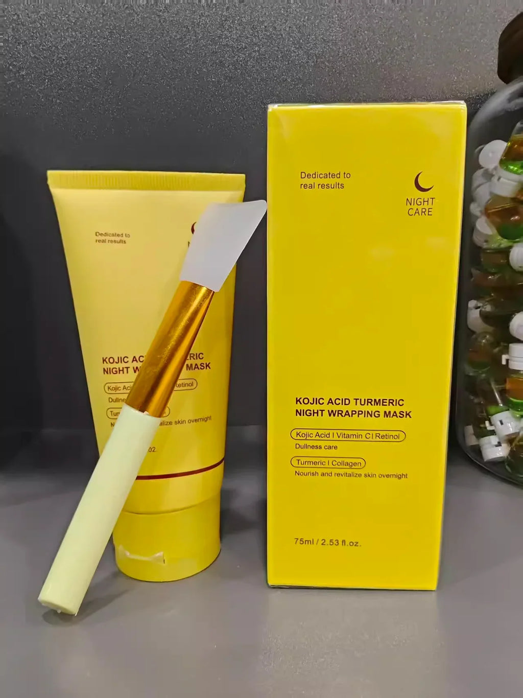 Collagen Night Peel Off Mask Moisturizing Hydrating Night Mask Brighten & Even Skin Tone Balance Oil & Water Tender Skin 75ml