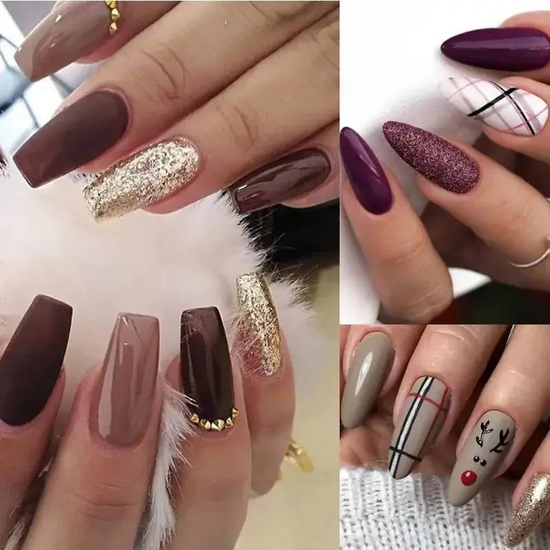 Mtssii 6ML Chocolate Color Gel Nail Polish Brown Semi Permanent UV Gel Autumn Winter Popular Soak Off Nail Art Gel Varnishes