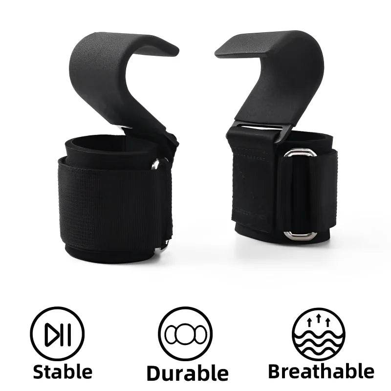 2Pcs Non-Slip Weight Lifting Hooks