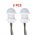 AC110-240V Automatic Sensor Light Switch LED PIR Infrared Motion Sensor Detection Mini LED Sensitive Night Light Indoor Outdoor
