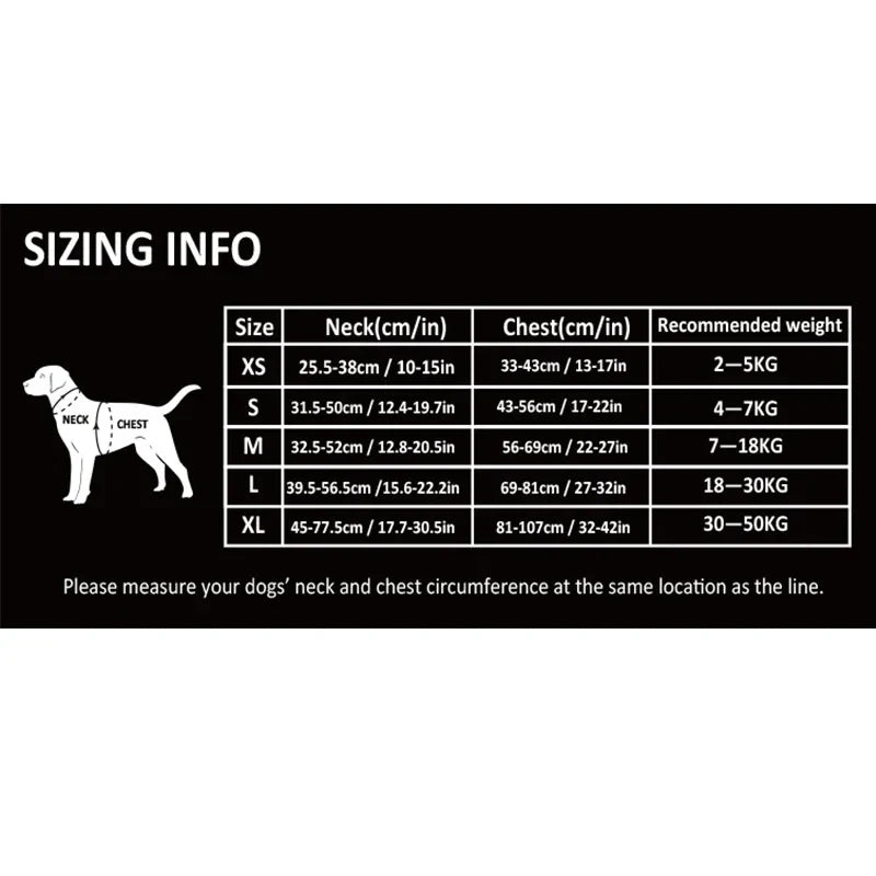TRUELOVEB Reflective Quick Release Explosionproof Dog Harness
