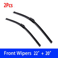 For BMW 3 Series M3 E46 1998-2006 Car Wiper U-type Soft Rubber Boneless Wiper HD Quiet Durable Automotive Wiper 22"+20"