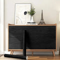 40cm Black Wood Peel And Stick Paper Decorative Self-Adhesive Film For Furniture Real Wood Tactile Sensation Surfaces Easy Clean