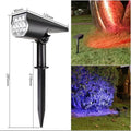 1Pcs Solar Powered 7LED Lamp Adjustable Solar Spotlight In-Ground IP65 Waterproof Landscape Wall Light Outdoor Lighting