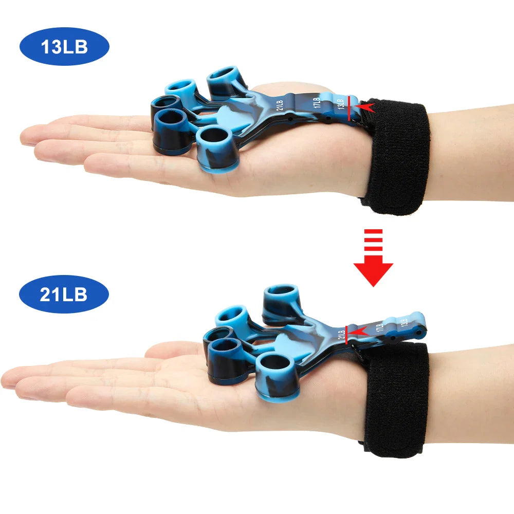 6 Level Finger Exerciser | Silicone Hand Strengthener for Musicians and Athletes