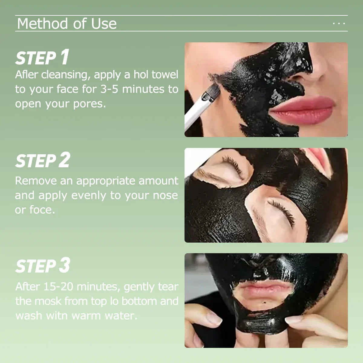 100ml/3.38fl.oz Bamboo Charcoal Peel Off Face Mask - Deep Cleansing, Purifying, Pore Refining, Unisex Care