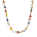Colorful Gemstone Necklace (Unisex)