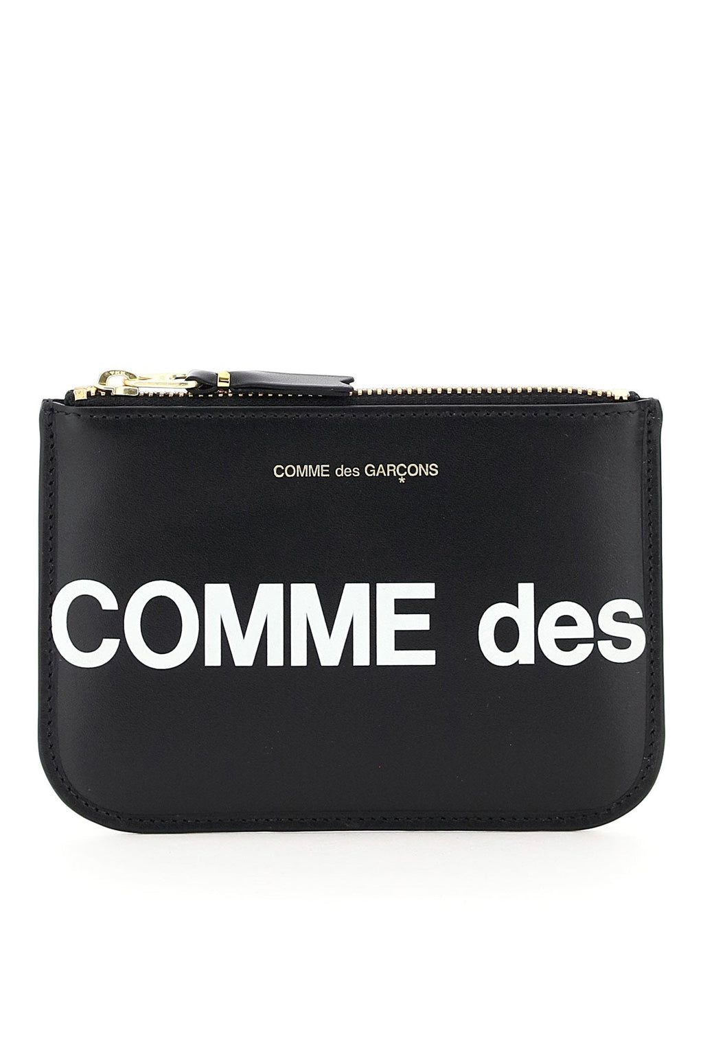 COMME DES GARÇONS PLAY Mini Leather Logo Zip Pouch Handbag