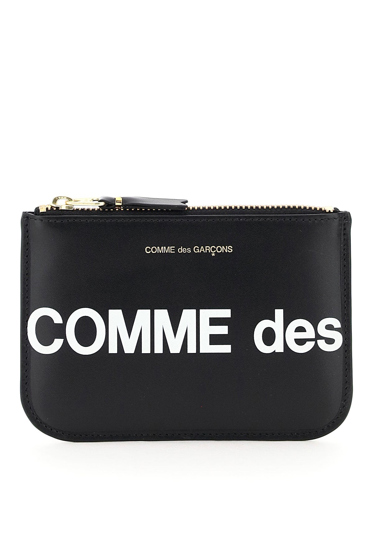COMME DES GARÇONS PLAY Mini Leather Logo Zip Pouch Handbag