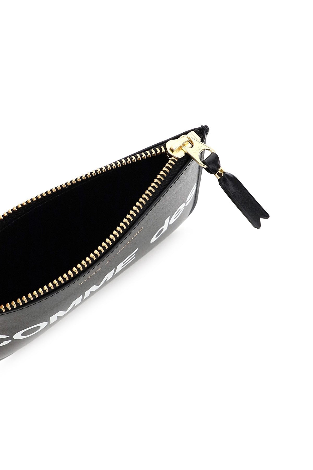 COMME DES GARÇONS WALLET Mini Leather Pouch Handbag with Logo Detail