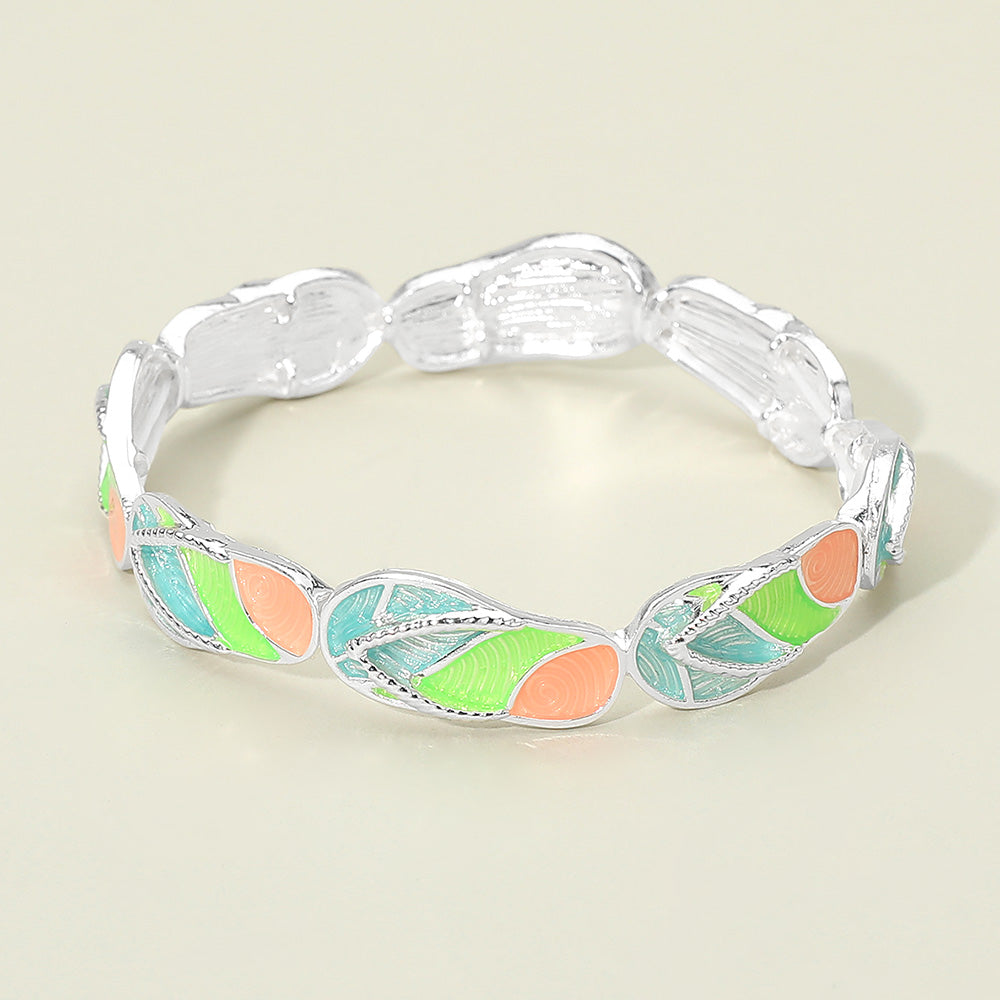 Flip Flop Beaded Stretch Bracelet