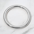 Wide Coil Bangle Bracelet