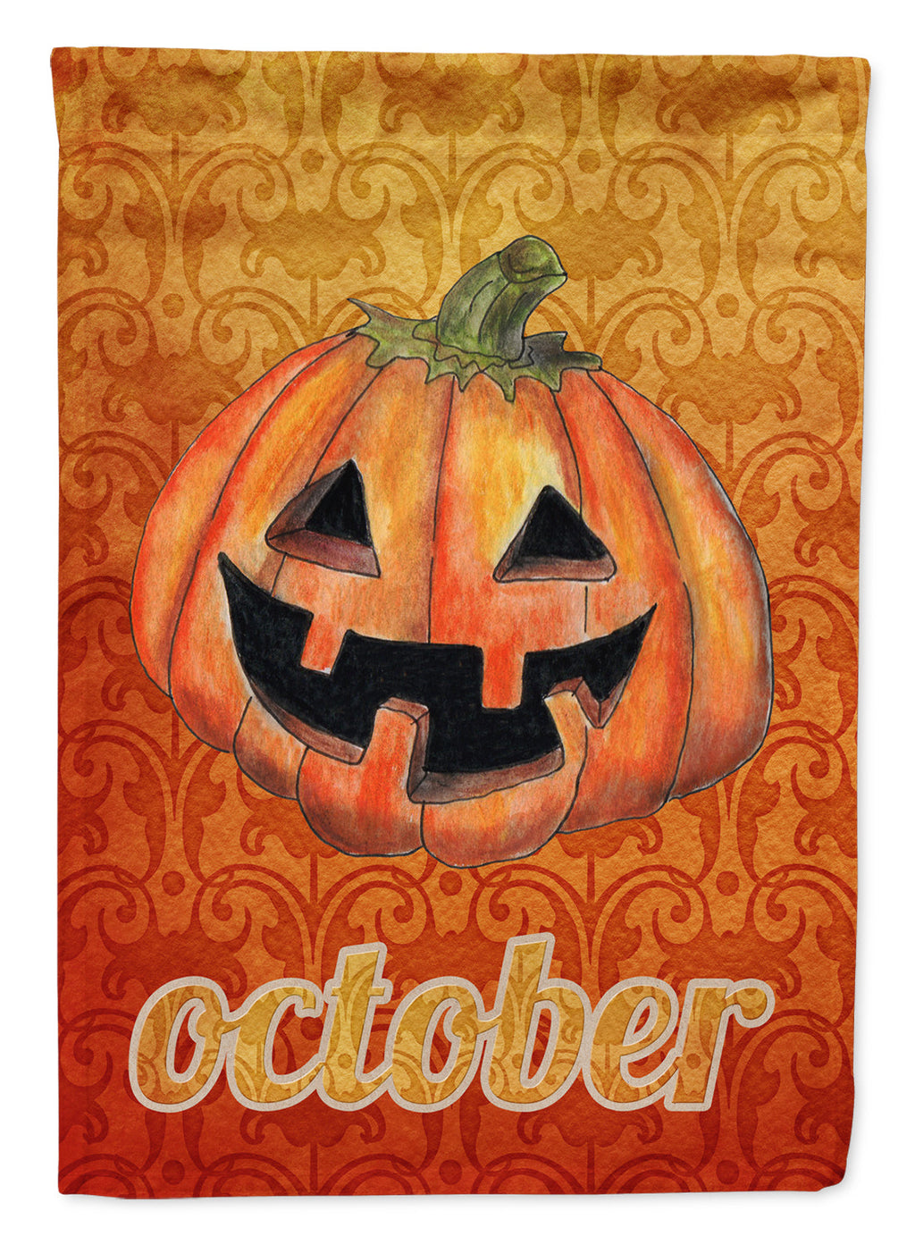 October Pumpkin Halloween Garden Flag Mailbox Decorative Yard Banner Outside Patio Artwork for Flower Beds, Garden Size, Multicolor