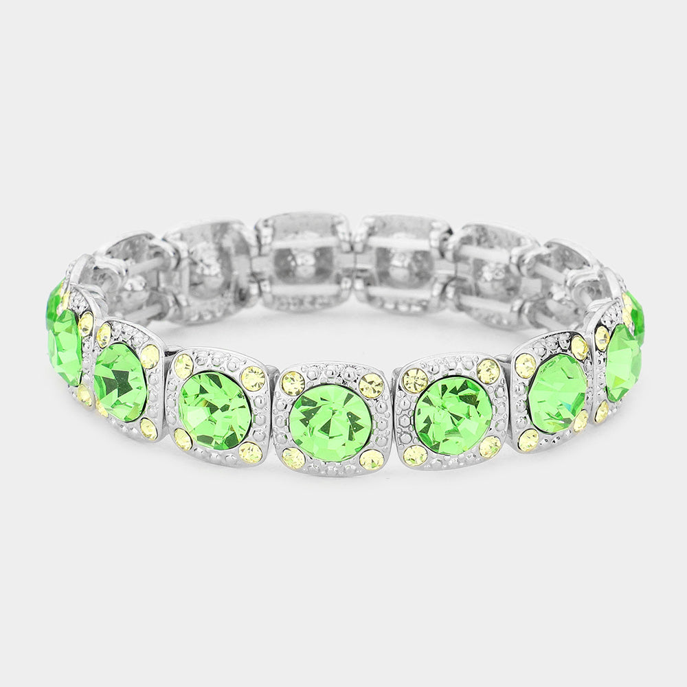 Crystal Rhinestone Stretch Bracelet