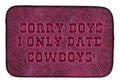 Sorry Boys I only date cowboys in pink Dish Drying Mat Absorbent Dish Drying Mat Pad for Kitchen Counter Dish Drainer Mat for Countertop, 14 x 21", Multicolor