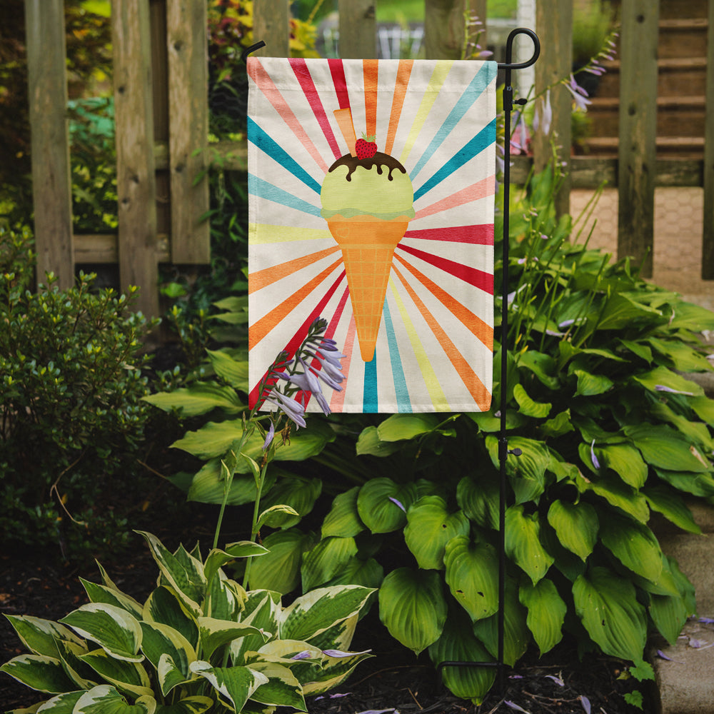 Ice Cream with Strawberry on top Garden Flag Mailbox Decorative Yard Banner Outside Patio Artwork for Flower Beds, Garden Size, Multicolor