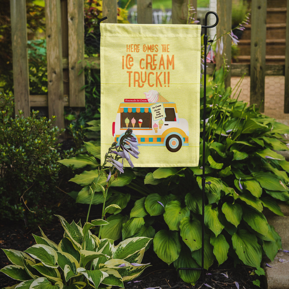 Here comes the ice cream truck Garden Flag Mailbox Decorative Yard Banner Outside Patio Artwork for Flower Beds, Garden Size, Multicolor