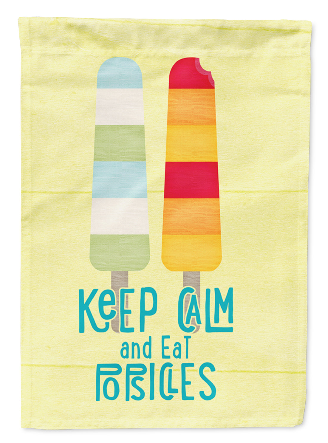 Keep calm and eat popsicles Garden Flag Mailbox Decorative Yard Banner Outside Patio Artwork for Flower Beds, Garden Size, Multicolor