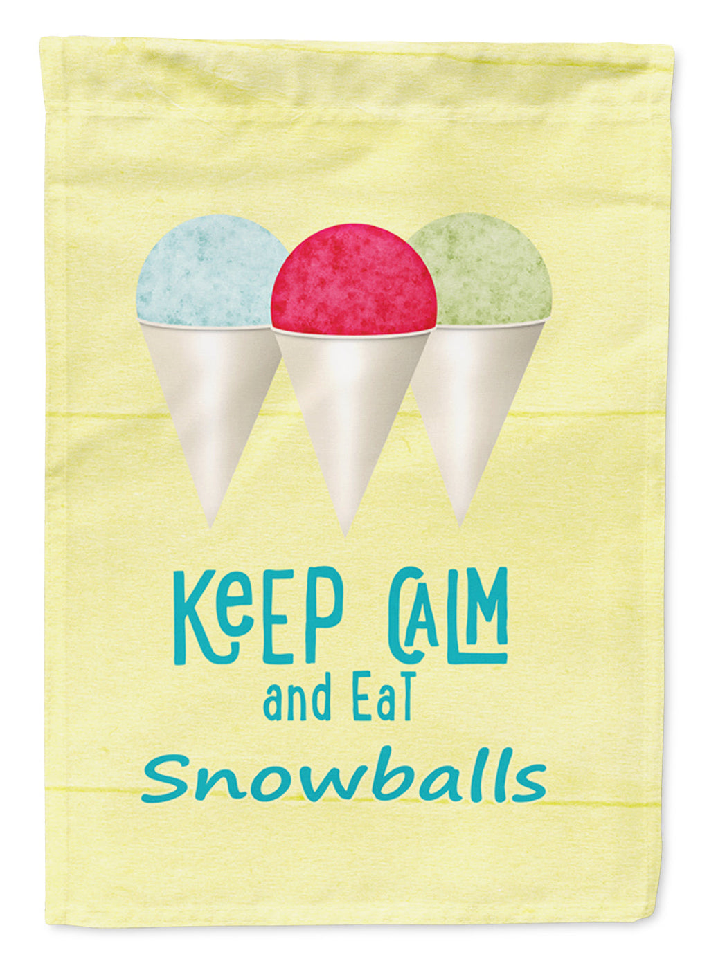 Keep calm and eat snowballs Garden Flag Mailbox Decorative Yard Banner Outside Patio Artwork for Flower Beds, Garden Size, Multicolor