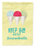 Keep calm and eat snowballs Garden Flag Mailbox Decorative Yard Banner Outside Patio Artwork for Flower Beds, Garden Size, Multicolor