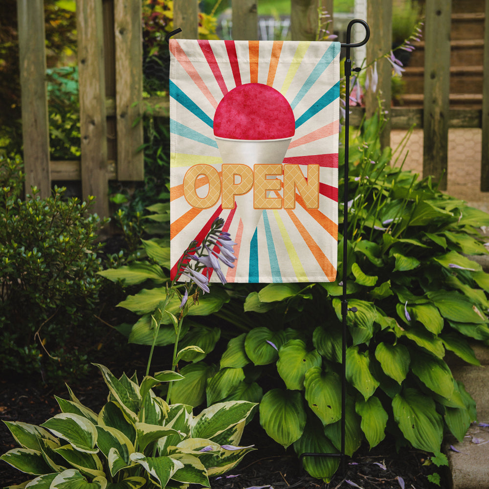 Snowball Snow cone stand Open Garden Flag Mailbox Decorative Yard Banner Outside Patio Artwork for Flower Beds, Garden Size, Multicolor