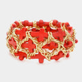 Cross Cluster Stretch Bracelet