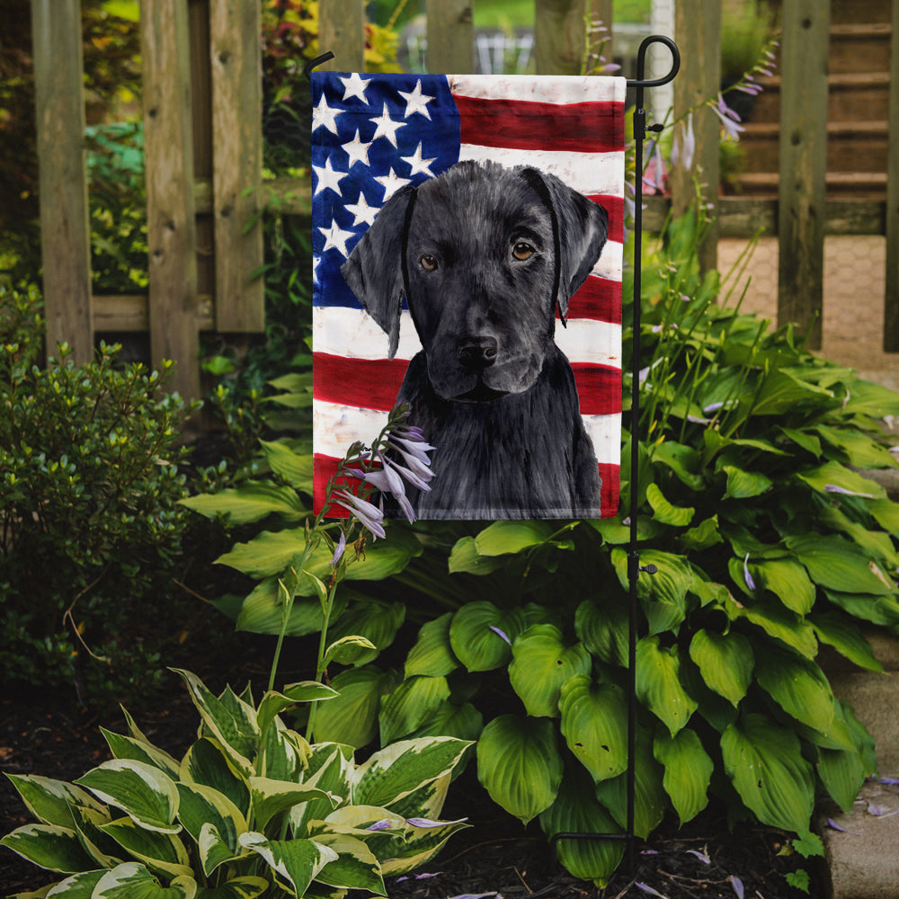 USA American Flag with Labrador Garden Flag Mailbox Decorative Yard Banner Outside Patio Artwork for Flower Beds, Garden Size, Multicolor