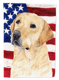 USA American Flag with Labrador Garden Flag Mailbox Decorative Yard Banner Outside Patio Artwork for Flower Beds, Garden Size, Multicolor