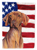 USA American Flag with Vizsla Garden Flag Mailbox Decorative Yard Banner Outside Patio Artwork for Flower Beds, Garden Size, Multicolor