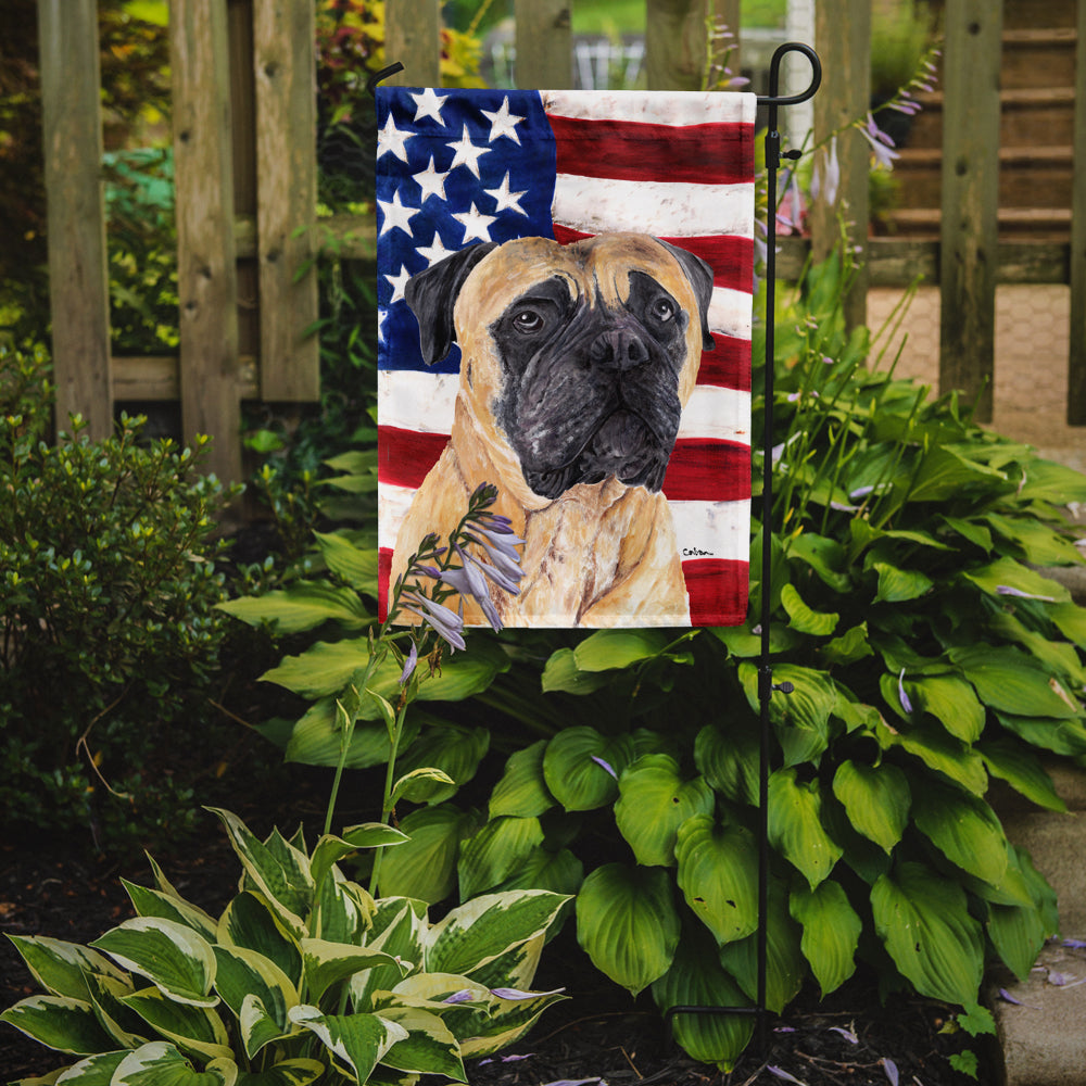 USA American Flag with Mastiff Garden Flag Mailbox Decorative Yard Banner Outside Patio Artwork for Flower Beds, Garden Size, Multicolor