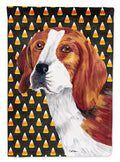 Beagle Candy Corn Halloween Portrait Garden Flag Mailbox Decorative Yard Banner Outside Patio Artwork for Flower Beds, Garden Size, Multicolor