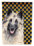 Belgian Tervuren Candy Corn Halloween Portrait Garden Flag Mailbox Decorative Yard Banner Outside Patio Artwork for Flower Beds, Garden Size, Multicolor