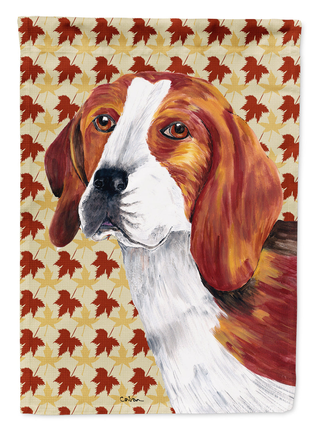 Beagle Fall Leaves Portrait Garden Flag Mailbox Decorative Yard Banner Outside Patio Artwork for Flower Beds, Garden Size, Multicolor
