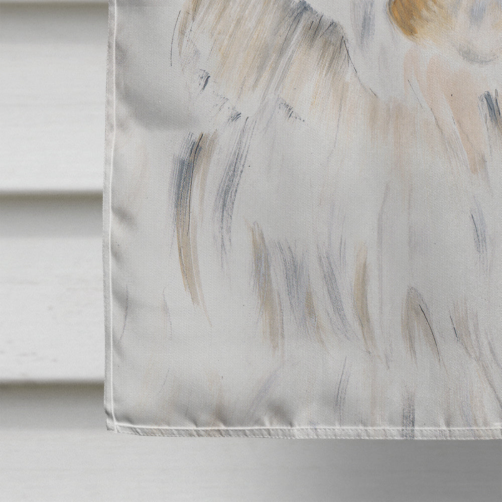 Westie Fall Leaves Portrait House Flag 28x40 Porch Sleeve Pole Decorative Outside Yard Banner Artwork Wall Hanging, Polyester