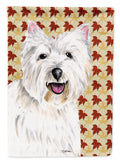 Westie Fall Leaves Portrait Garden Flag Mailbox Decorative Yard Banner Outside Patio Artwork for Flower Beds, Garden Size, Multicolor