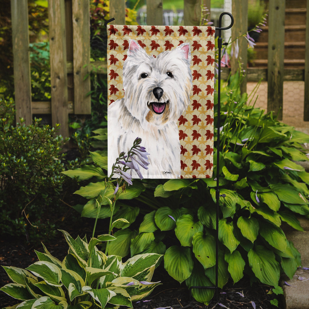 Westie Fall Leaves Portrait Garden Flag Mailbox Decorative Yard Banner Outside Patio Artwork for Flower Beds, Garden Size, Multicolor