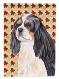 Cavalier Spaniel Fall Leaves Portrait Garden Flag Mailbox Decorative Yard Banner Outside Patio Artwork for Flower Beds, Garden Size, Multicolor