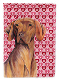 Vizsla Hearts Love and Valentine's Day Portrait Garden Flag Mailbox Decorative Yard Banner Outside Patio Artwork for Flower Beds, Garden Size, Multicolor