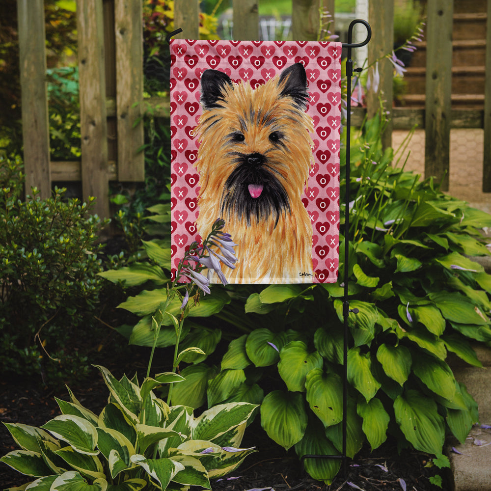Cairn Terrier Hearts Love and Valentine's Day Portrait Garden Flag Mailbox Decorative Yard Banner Outside Patio Artwork for Flower Beds, Garden Size, Multicolor