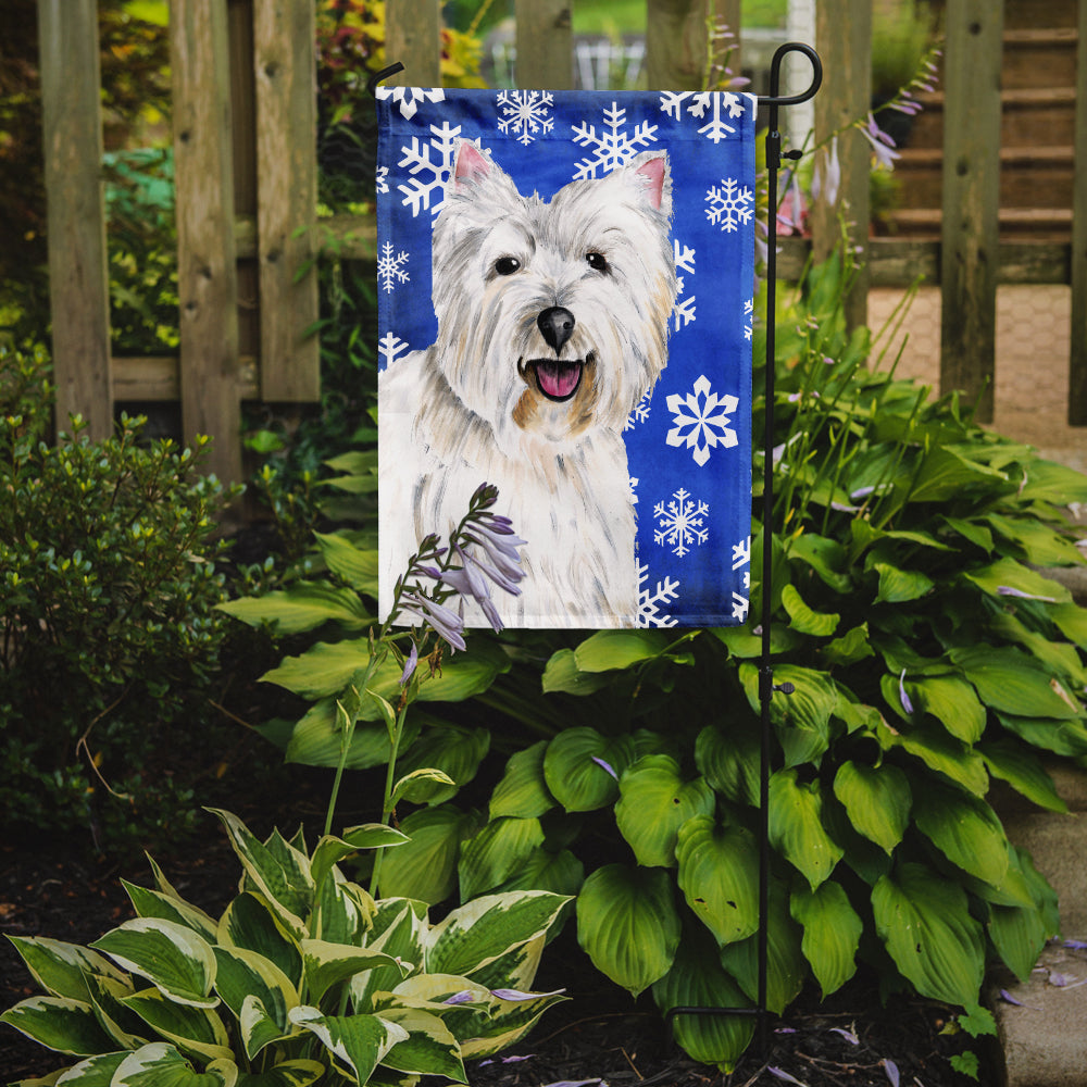 Westie Winter Snowflakes Holiday Garden Flag Mailbox Decorative Yard Banner Outside Patio Artwork for Flower Beds, Garden Size, Multicolor