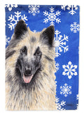 Belgian Tervuren Winter Snowflakes Holiday Garden Flag Mailbox Decorative Yard Banner Outside Patio Artwork for Flower Beds, Garden Size, Multicolor