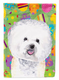 Bichon Frise Easter Eggtravaganza Garden Flag Mailbox Decorative Yard Banner Outside Patio Artwork for Flower Beds, Garden Size, Multicolor