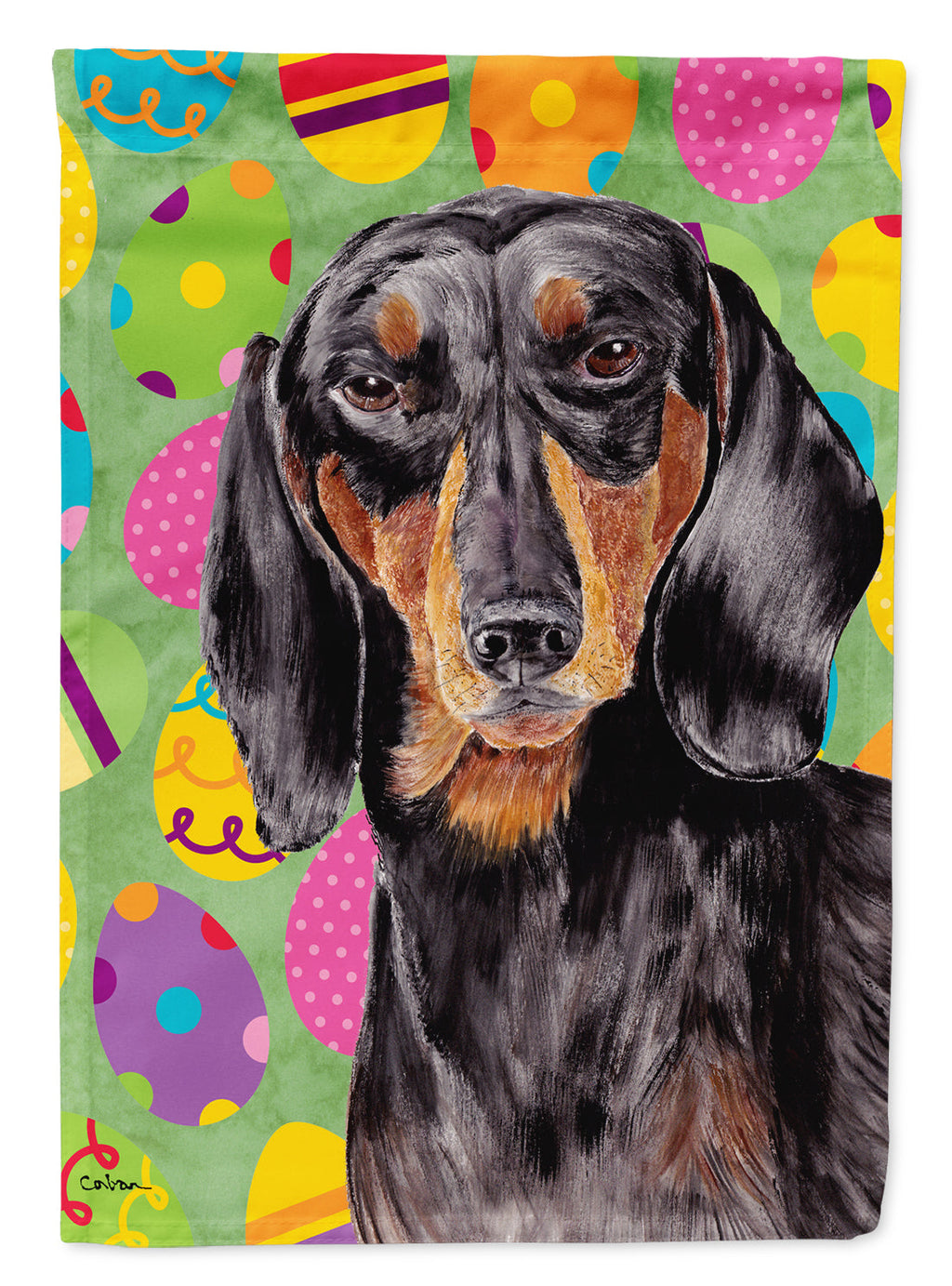 Dachshund Easter Eggtravaganza Garden Flag Mailbox Decorative Yard Banner Outside Patio Artwork for Flower Beds, Garden Size, Multicolor