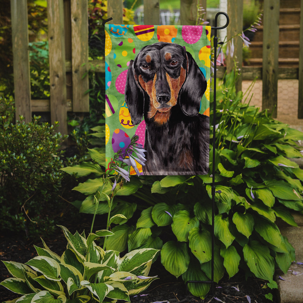 Dachshund Easter Eggtravaganza Garden Flag Mailbox Decorative Yard Banner Outside Patio Artwork for Flower Beds, Garden Size, Multicolor