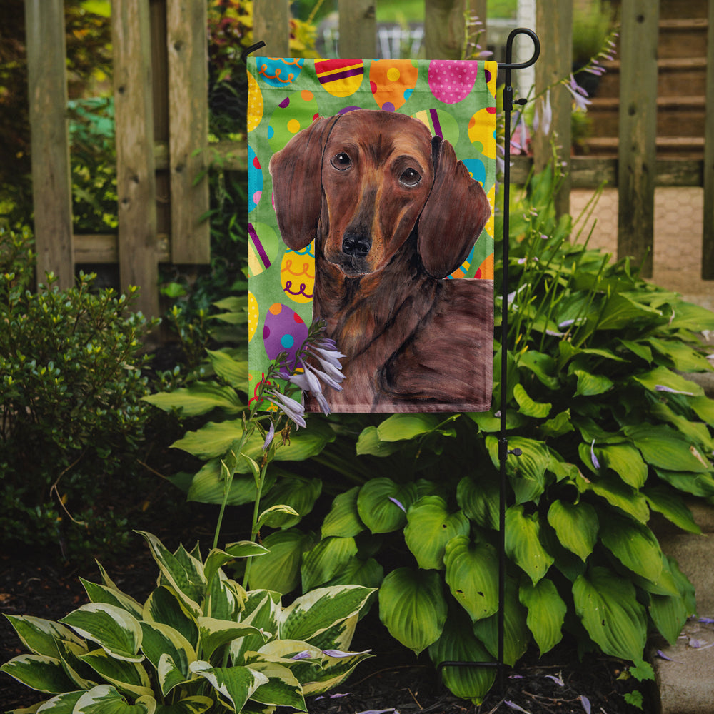 Dachshund Easter Eggtravaganza Garden Flag Mailbox Decorative Yard Banner Outside Patio Artwork for Flower Beds, Garden Size, Multicolor