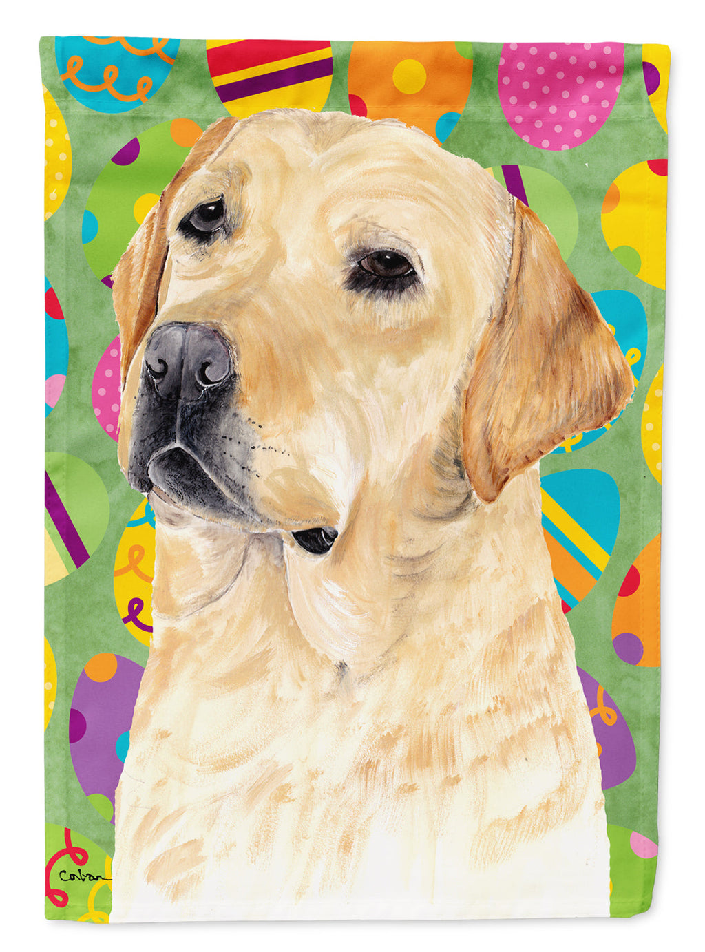 Labrador Easter Eggtravaganza Garden Flag Mailbox Decorative Yard Banner Outside Patio Artwork for Flower Beds, Garden Size, Multicolor