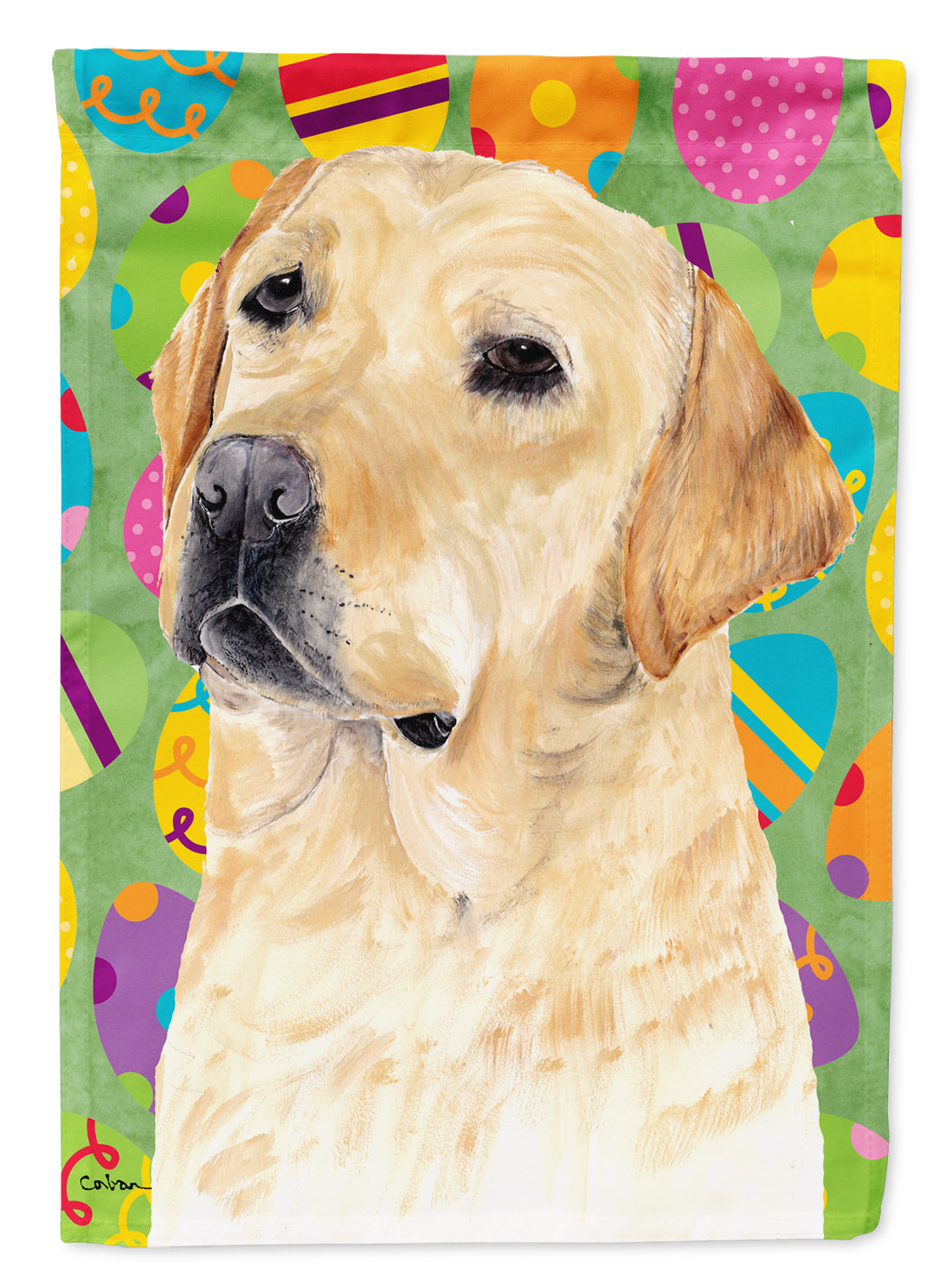 Labrador Easter Eggtravaganza Garden Flag Mailbox Decorative Yard Banner Outside Patio Artwork for Flower Beds, Garden Size, Multicolor